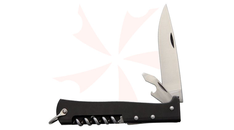 Otter The Mercator Small Multi-Tool, 3.75 inch Closed, Black Stainless Steel Handle