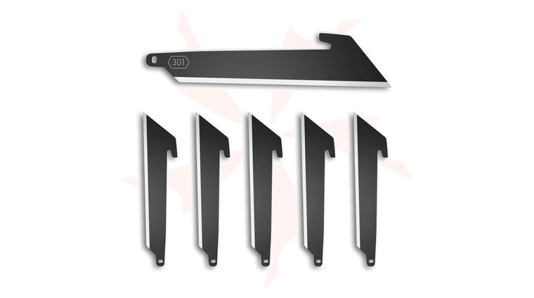 Outdoor Edge 3 inch RazorSafe Pack of 6 Black Replacement Utility Blades