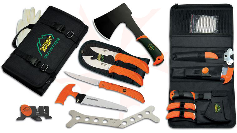 Outdoor Edge The Outfitter, 7 Piece Hunting Tool Set in Nylon Roll Case