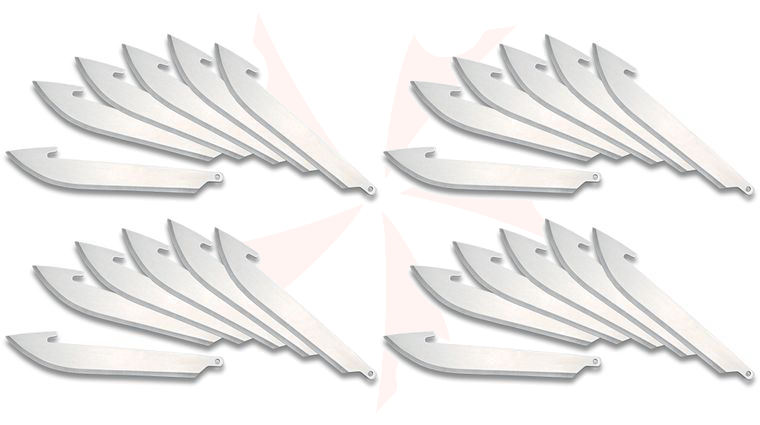 Outdoor Edge 3.5 inch RazorSafe Series Drop Point Replacement, Pack of 24