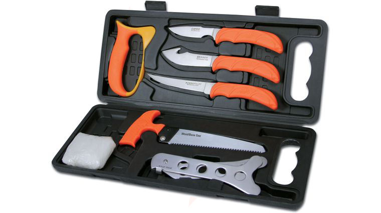 Outdoor Edge Wild-Pak, 8 Piece Game Processing Set in Plastic Case