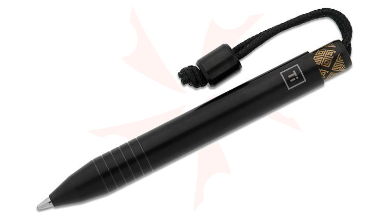 Ocaso Knives x BIGiDESIGN 81TBL Titanium Mini Pen, Black DLC, 3.25 inch Overall