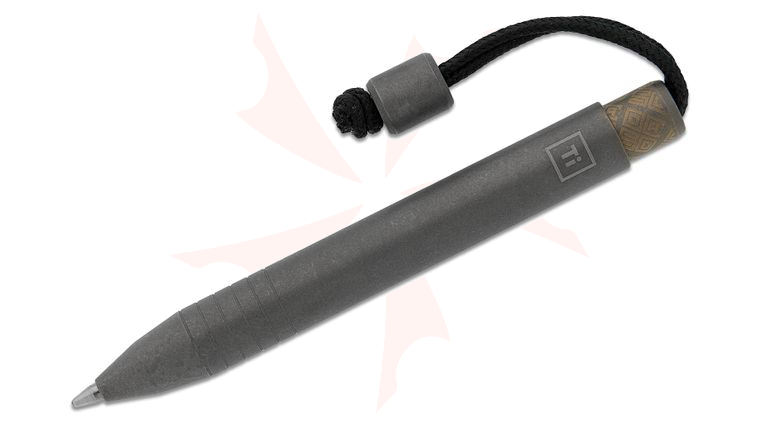 Ocaso Knives x BIGiDESIGN 81TBL Titanium Mini Pen, Stonewashed, 3.25 inch Overall