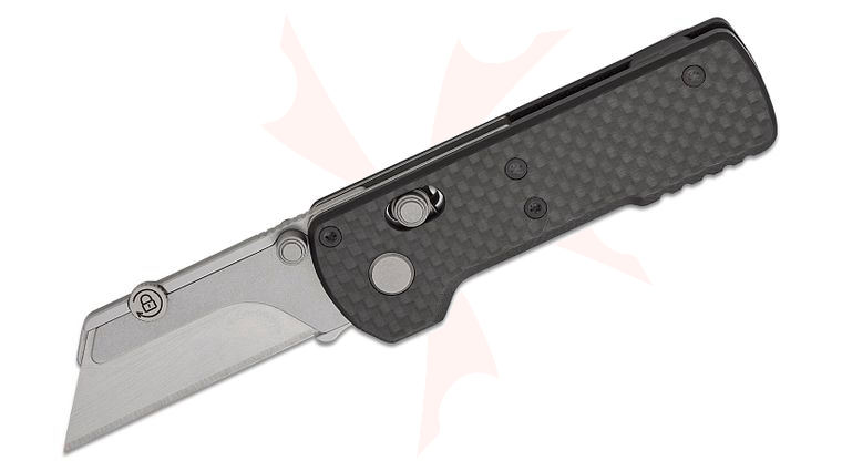 Oknife U1 Folding Utility Knife 2.23 inch SK5 Razor Blade, Carbon Fiber Overlay Handles