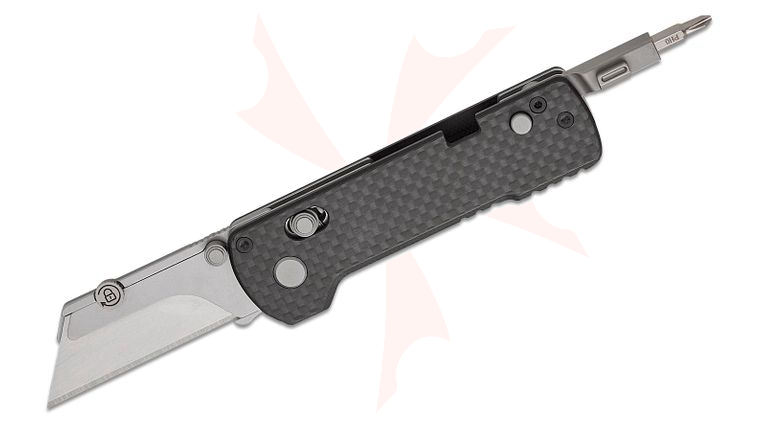 Oknife U1 Pro Multifunction Folding Utility Knife 2.24 inch SK5 Razor Blade, Carbon Fiber Overlay Handles with Folding Screwdriver
