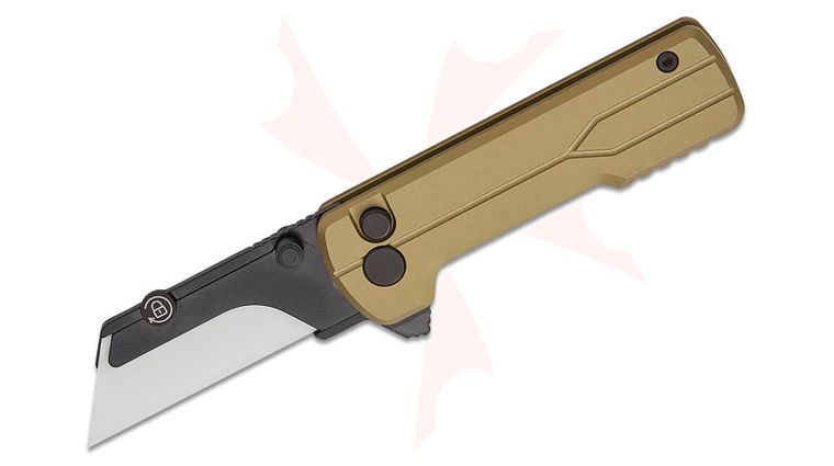 Oknife U1 Ultra Folding Utility Knife 2.36 inch Zirconium Oxide Ceramic Razor Blade, Olive Green OAL Aluminum Handles