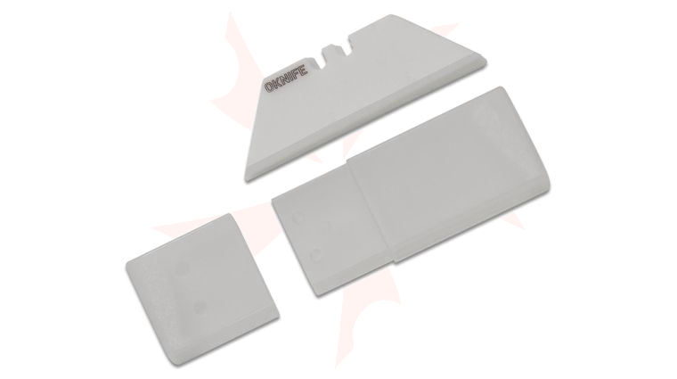 Oknife UB2C Ceramic Utility Blades, Pack of 10, White