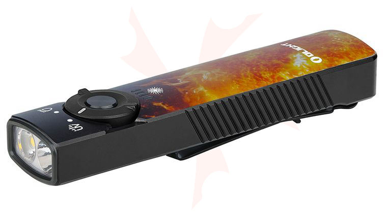 Olight Arkfeld UV Rechargeable Dual Light LED Flat Flashlight