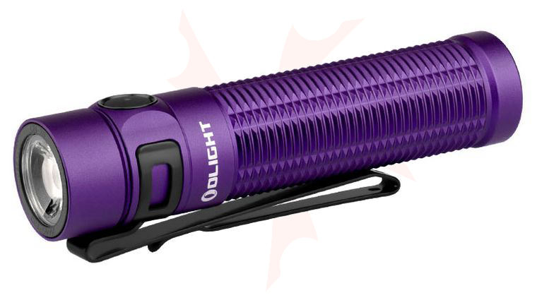 Olight Baton 3 Pro Max Rechargeable LED Flashlight, Purple, 2500