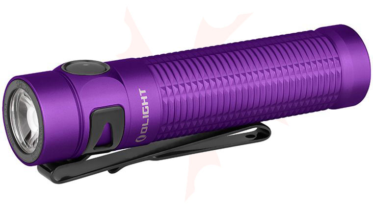 Olight Baton 3 Pro Rechargeable LED Flashlight, Purple, Cool White