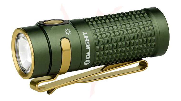 Olight Baton 4 Rechargeable LED Flashlight, OD Green, 1300 Max Lumens