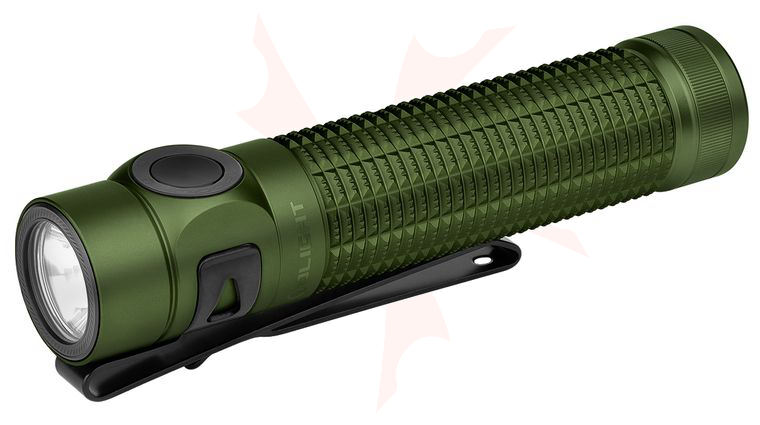 Olight Baton 4 Pro Rechargeable LED Flashlight, OD Green, 1600 Max Lumens
