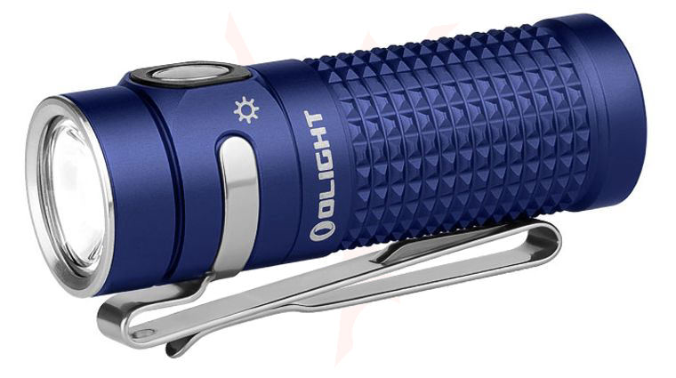 Olight Baton 4 Rechargeable LED Flashlight, Regal Blue, 1300 Max