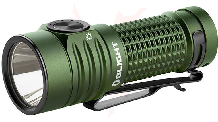 Olight Baton Turbo Rechargeable LED Flashlight, OD Green, 1000 Max