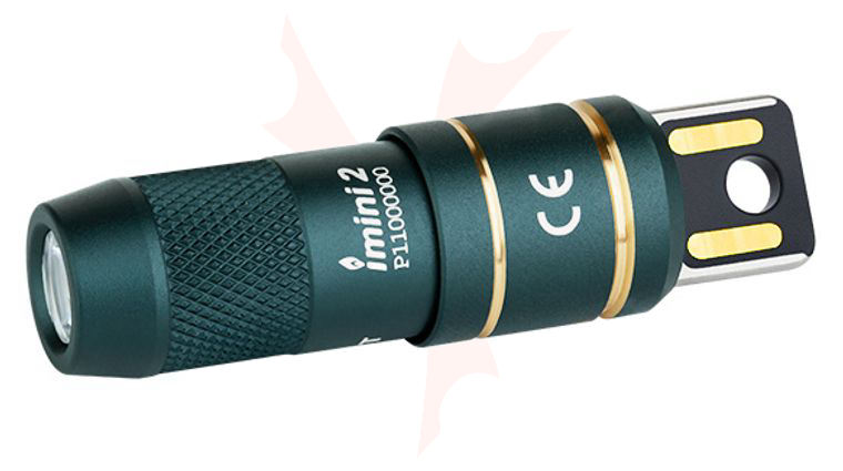 Olight iMini 2 Rechargeable Keychain LED Flashlight, Dream Blue, 50 Max Lumens