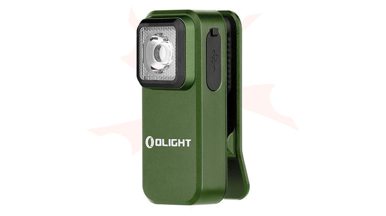 Olight Oclip Clip Light, OD Green, 300 Max Lumens