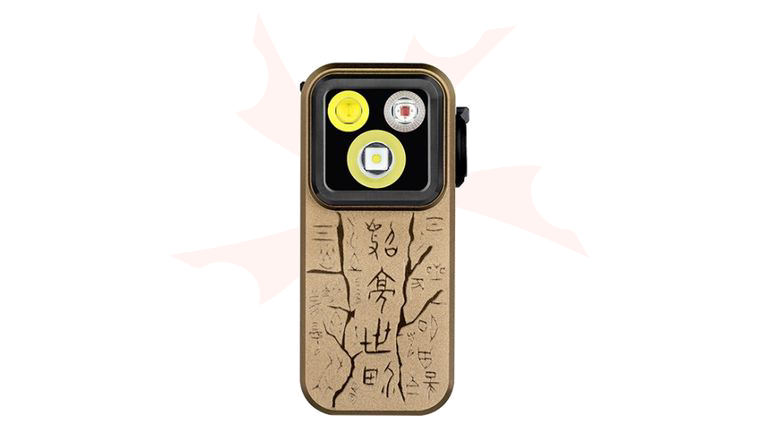 Olight Oclip Pro Clip Light, Ancient Script, 500 Max Lumens