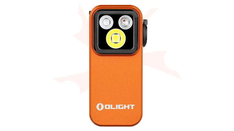 Olight Oclip Pro S Clip Light, Orange, 600 Max Lumens