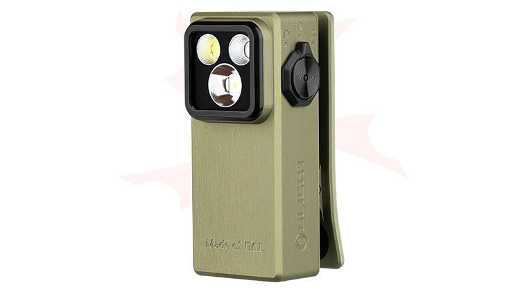Olight Oclip Ultra Clip Light, Olive Green, 530 Max Lumens