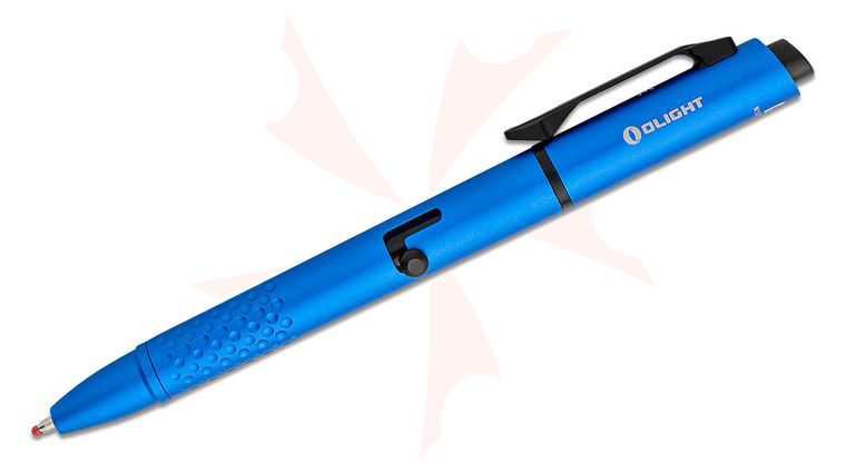 Olight O'Pen Glow Pen with Integrated LED Flashlight and Charging Base, Blue, 120 Max Lumens