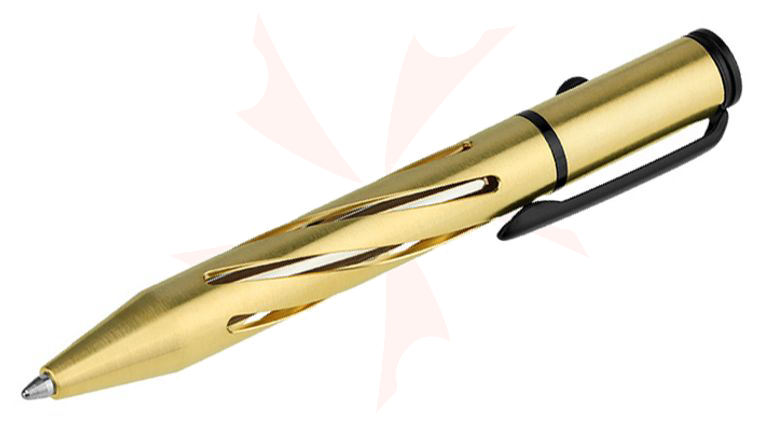 Olight オーライト Open Mini ペン ブラス ボールペン Olight Limited Edition O'Pen Mini Bolt-Action Pen, Brass