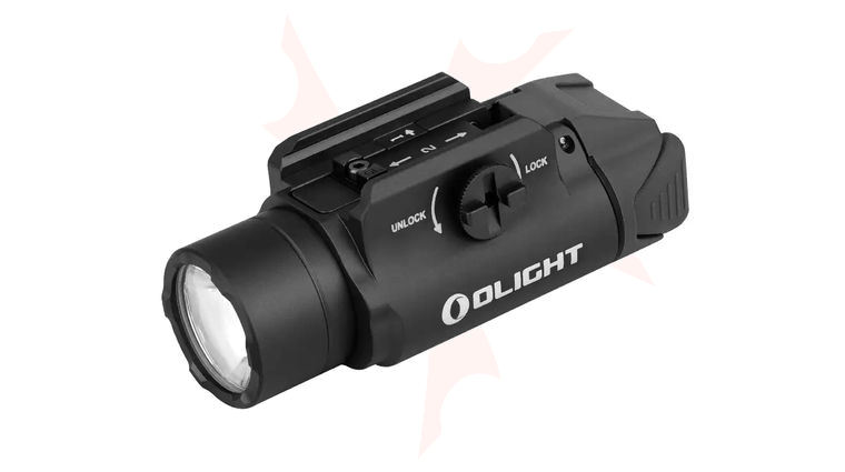 Olight PL-3R Valkyrie Rechargeable LED Rail Mounted Weaponlight, 1500 Max Lumens, Black