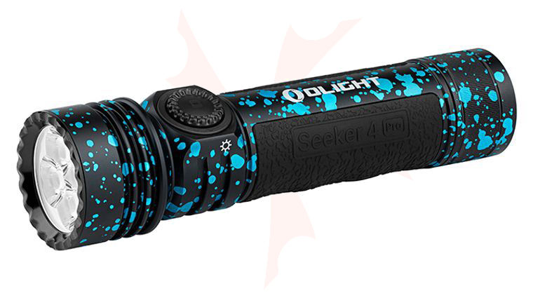 Olight Seeker 4 Pro Rechargeable Cool White LED Flashlight, Deep Ocean, 4600 Max Lumens