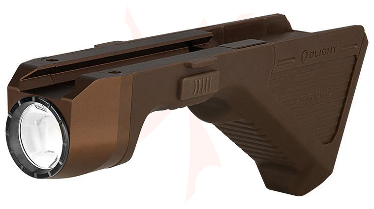 Olight Sigurd Angled Grip LED Weaponlight, Desert Tan, 1450