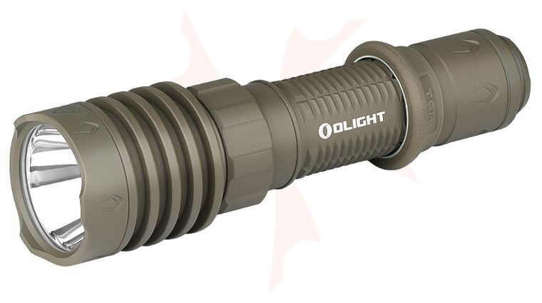Olight Warrior X 4 Tactical Rechargeable LED Flashlight, Flat Dark Earth, 2600 Max Lumens