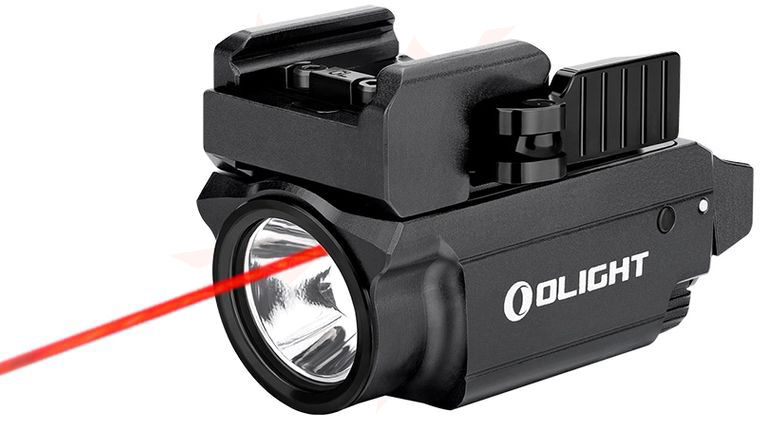 Olight BALDR RL Mini LED Weaponlight with Red Laser, Black, 600 Max Lumens