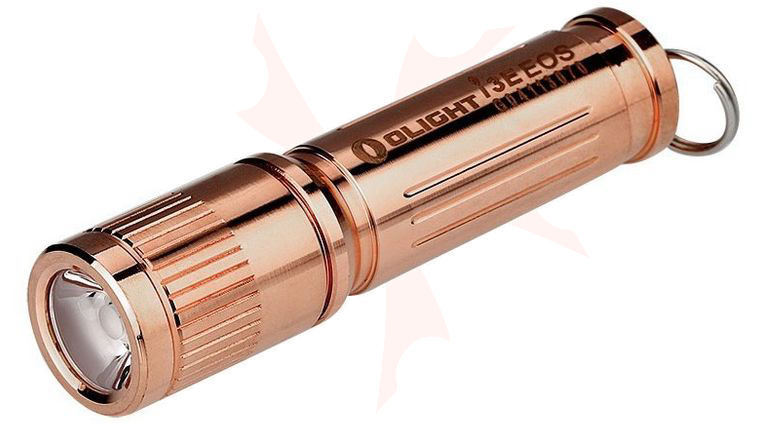 Olight i3E-Cu Copper Keychain LED Flashlight, 120 Max Lumens (1 x AAA)