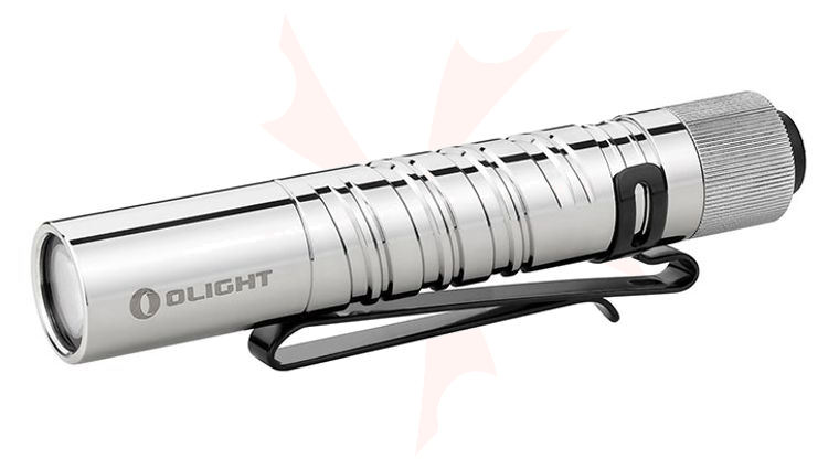 Olight i3T EOS Polished Stainless Steel Slim LED Flashlight