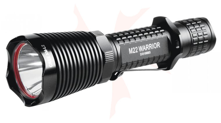 Olight M22 Warrior LED Flashlight Kit, Black Strike Bezel, 950 Max Lumens, OMNI-DOK Charger