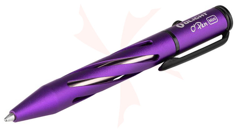 Olight O'Pen Mini Bolt-Action Pen, Purple - KnifeCenter - OLIGHT