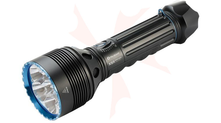 Olight X9R Marauder Variable-Output Rechargeable LED Flashlight, 25,000 Max Lumens 