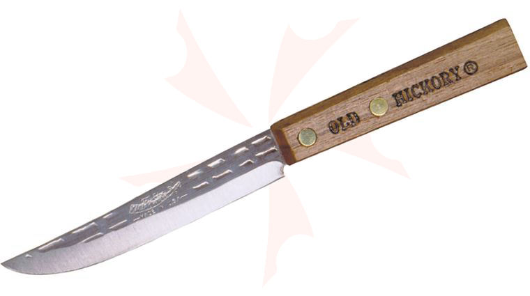 Old Hickory Paring Knife 4 inch Blade, Hickory Handles