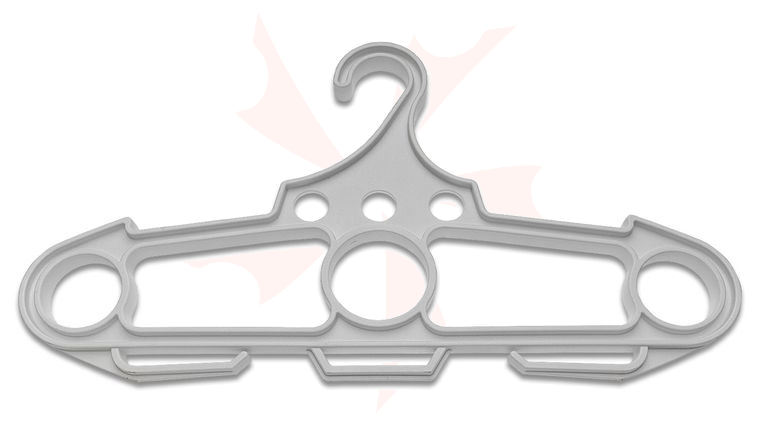 Ontario Jericho Hanger, White Polypropylene, 150 Pound Weight Capacity