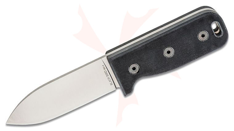 Ontario Blackbird SK-4 Kephart Style Wilderness Survival Knife, 4 inch Satin Blade, Black G10 Handles, Nylon Sheath