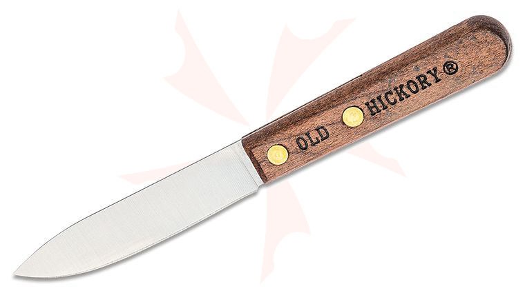 Old Hickory Bird and Trout Knife 3.375 inch Carbon Steel Blade, Leather Sheath