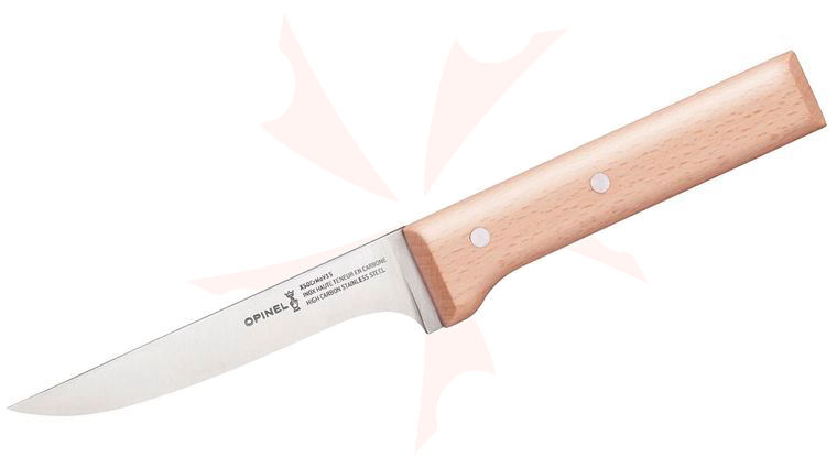 Opinel Parallele 5 inch Boning Knife, Varnished Beach Wood Handle