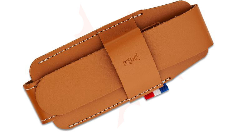Opinel Premium Leather Belt-Loop Sheath, Brown