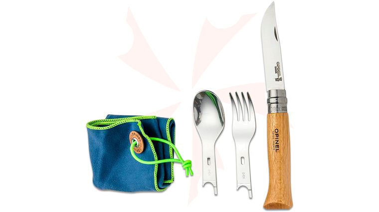Opinel Picnic Plus Complete 4pc Set w/ N08 Folding Knife