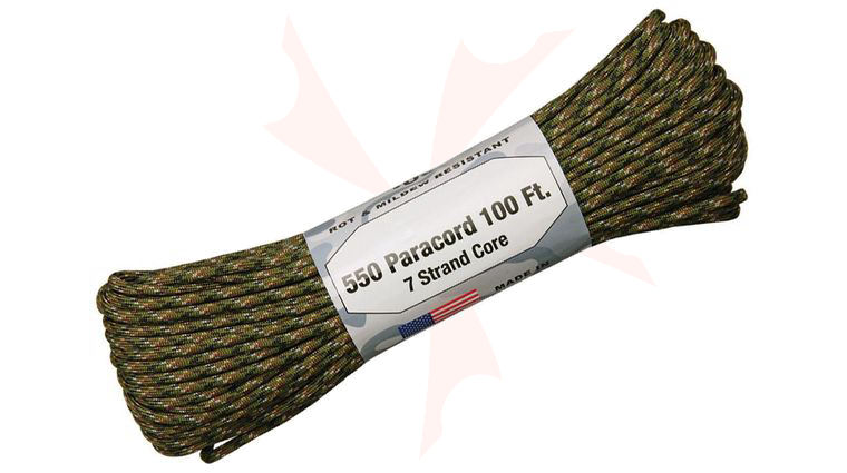 Atwood Rope 550 Paracord, Digi Woodland, 100 Feet