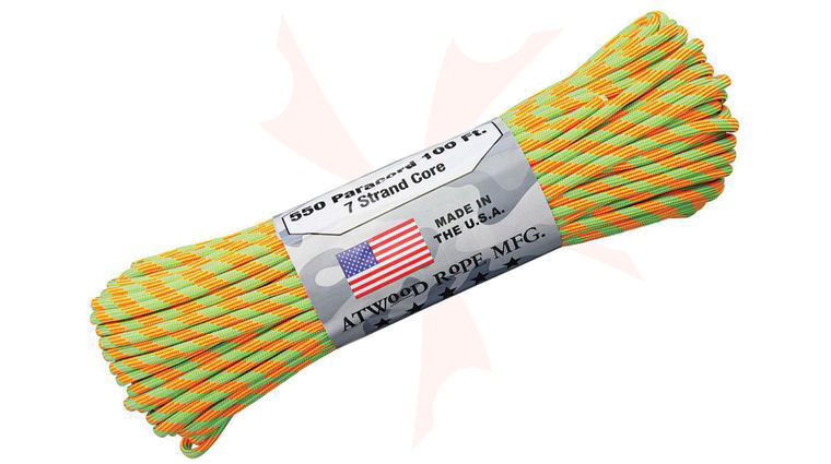 Atwood Rope 550 Paracord, Crush, 100 Feet
