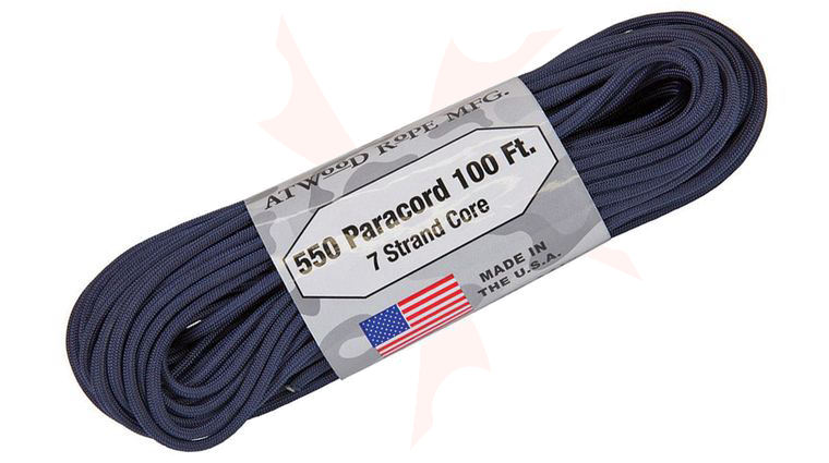 Atwood Rope 550 Paracord, Navy, 100 Feet