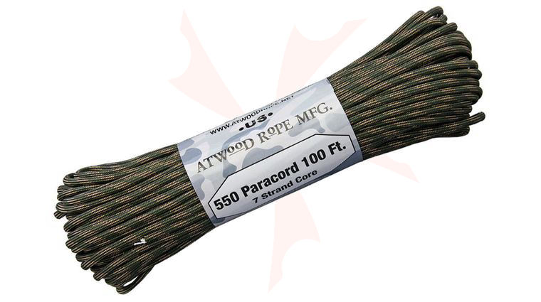 Atwood Rope 550 Paracord, Calvary, 100 Feet