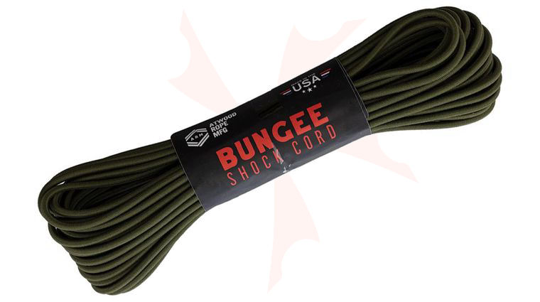 Atwood Rope Bungee Shock Cord, Olive Drab, 50 Feet