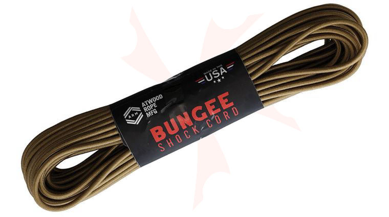 Atwood Rope Bungee Shock Cord, Tan, 50 Feet