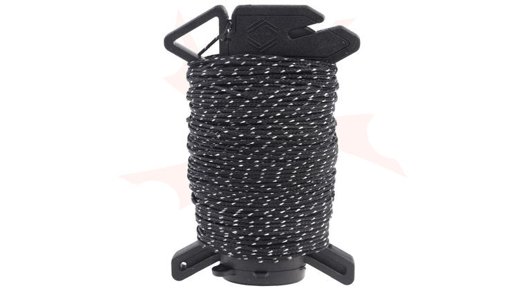 Atwood Rope Ready Rope Cord Dispenser with Micro Cord, Reflective Black, 125 Foot Spool