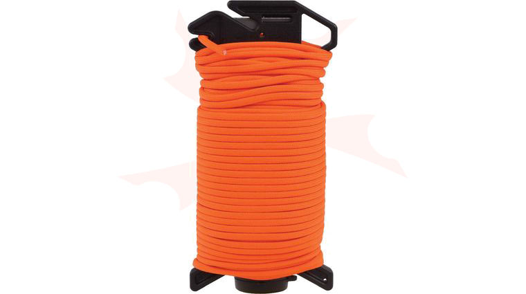 Atwood Rope Ready Rope Cord Dispenser with 550 Paracord, Neon Orange, 100 Foot Spool